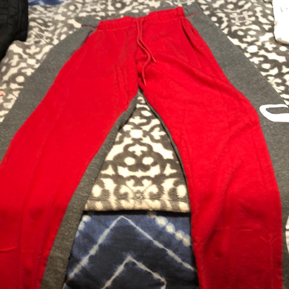 Pink sweatpants